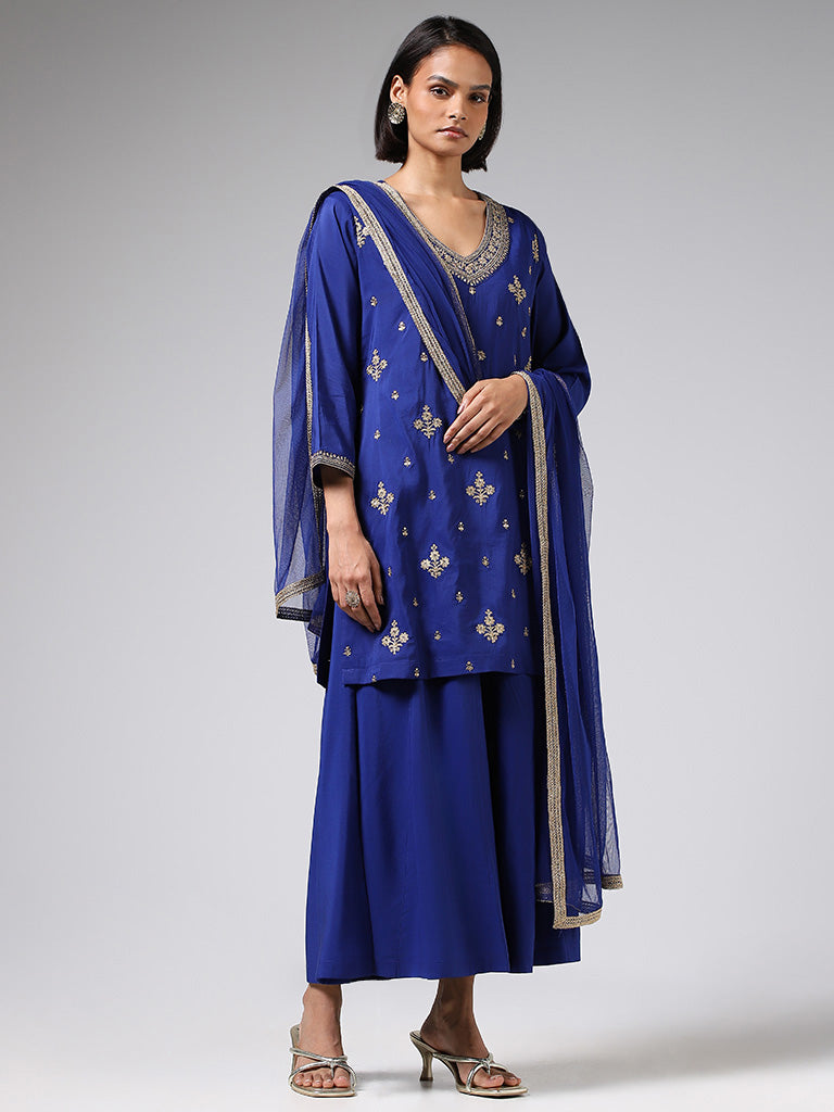 Grey Color Soft Net Color Punjabi Style Party Sharara Salwar Suit  -3480147474 | Heenastyle